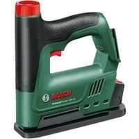 Bosch Cordless Stapler/Staple Gun UniversalTacker 18V-14 (Stapling in Soft and Hard Wood; for Staples and Nails; Bottom Fire; 18 Volt System; 1000 Fine Wire Staples; Without Battery)