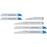 Bosch Pro 6 Piece Demolition Reciprocating Saw Blade Set