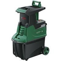 Bosch Quiet Garden Shredder AXT 25 D (2500 W; Suitable for Tough wood and Thorny Shrubs; Integrated Collection Box 53L; in Carton Packaging)