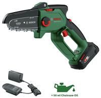 Bosch EASYCHAIN 18V-15-7 P4A 18v Cordless Brushless Chainsaw 150mm 1 x 2.5ah Li-ion Charger