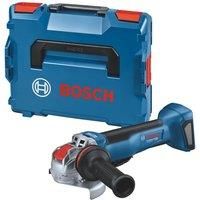 Bosch Professional X-Lock Cordless Angle Grinder GWX 18V-10 P (Brushless Motor, Equal Power to a 1,000 W Corded Grinder, Protection Switch, Kickback Control, X-Brake, L-BOXX)