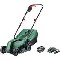Bosch Home and Garden Cordless Lawnmower EasyMower 18V-32-150 (Up to 100 m2 with a 3.0 Ah Battery; 18 Volt System; Cutting Width: 32 cm; with Charger and 3.0 Ah Battery)