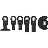 Bosch Multi Tool Blade Set Wood/Metal (6 Piece) in Black