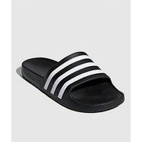 adidas Men's Adilette Aqua Slipper, CBLACK/FTWWHT/CBLACK, 5 UK