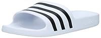 Adidas Adilette Aqua, Unisex Adults’ Low-Top Slippers Beach & Pool Shoes, White (Ftwr White/Core Black/Ftwr White Ftwr White/Core Black/Ftwr White), 11 UK (46 EU)