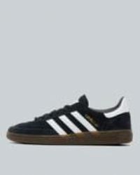 adidas Men's Handball Spezial Shoe, Core Black Footwear White Gum, 7 UK