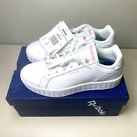 REEBOK Royal complete PFM Womens Trainers Court Shoes White/Pink UK 3 Eu 35.5