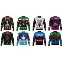 Unisex Black PRICE DROP! Stranger Things 3D Christmas Jumpers - 8 Styles