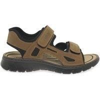 Rieker Mens Brown Easy Fasten Sandal (Brown, UK Footwear Size System, Adult, Men, Numeric, Medium, 9)