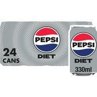 Diet Pepsi Cans, 24 x 330ml