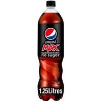 Pepsi Max No Sugar Cola Bottle 1.25L