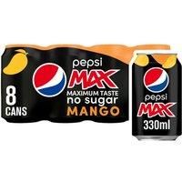 Pepsi Max Mango 8 x 330ml