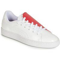 Puma Women/'s Basket Crush WN/'s Low-Top Sneakers, White White-Hibiscus, 4 UK