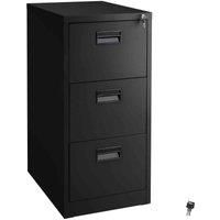 Filing Cabinet Office Storage Cupboard Metal Drawers A4 File Black Furniture New