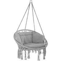 Hanging Hammock Chair Outdoor Indoor Garden Patio Durable Swing Rope Cushion new