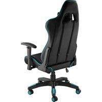 Tectake Gaming chair Stealth - black/azure