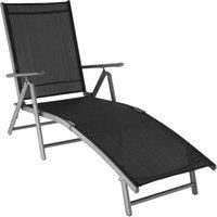 tectake Sun lounger Marisol - dark grey