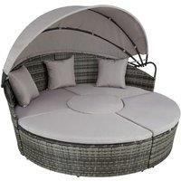 Rattan Sun Island Multi Lounge Furniture Garden Sofa Set Seating Patio Outdoor