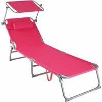 Sun Lounger Removable Pillow Summer Shade Garden Terrace Patio Beach Relax New