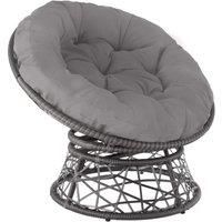 Tectake Gargano Rattan Chair - Grey