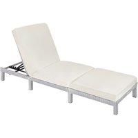 Rattan Day Bed Chair Sun Lounger Recliner Garden Furniture Patio Terrace New