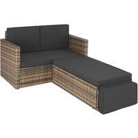 Rattan sofa Corfu - garden sofa, outdoor sofa, garden sofa set - nature