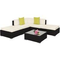 Rattan Garden Corner Sofa Set | 5 seats 1 table Outdoor Lounge Furniture Wicker