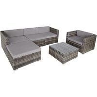 Garden Patio Furniture Set Wicker Outdoor Sofa Chair Table Poly Rattan Cushions