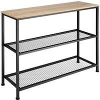 Side table Bristol | Lamp table with storage shelves