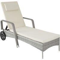 Aluminium Rattan Lounger Garden Outdoor Furniture Balcony Patio Sun Terrace New