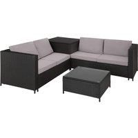Corner Sofa Garden Furniture Rattan Set Patio Metal Table and Chairs Storage Box