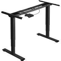 Tectake Electric height-adjustable computer desk base (60-125cm tall, dual motor and 3 memory settings) - black