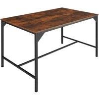 Dining table side kitchen coffee table wooden metal frame
