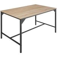 Dining table side kitchen coffee table wooden metal frame