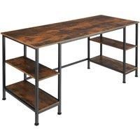 Computer Desk PC Gaming Home Office MDF Wood Furniture Office Four Compartments