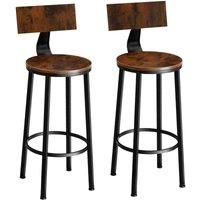 2 bar stools practical comfortable breakfast kitchen high dining chairs