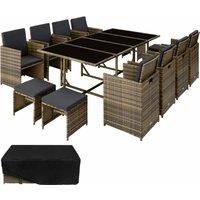 XL Garden dining set in rattan | 12 seats, 1 table | Outdoor Patio Furniture