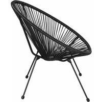 Set 2x Chairs Lounger Furniture Circular Steel Garden Retro Relax Steel Outdoor