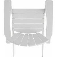 Tectake Garden Chair In Adirondack Design White