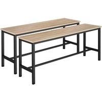 Pair of Benches Fairfield 108 x 32.5 x 50 cm