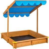 Sandpit Sand Box Childrens Play Water and Sand Pit Canopy Adjustable Outdoor