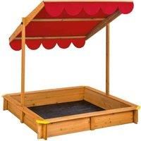 Sandpit Sand Box Childrens Play Water and Sand Pit Canopy Adjustable Outdoor