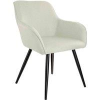 Tectake Accent Chair Marilyn With Armrests - Cream