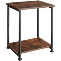 Tectake Side Table Yonkers 38 5X30X51 5Cm - Brown