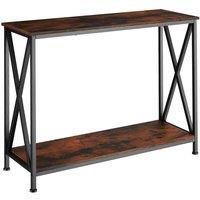 Tectake Side Table Tacoma 100X35X80.5Cm - Brown