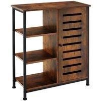 Tectake Sideboard Runcorn 4 Tiers 1 Cupboard Door Hinge Right - Brown