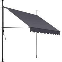 Awning Retractable Canopy Garden Weather Protection Sun Shade Roof Easy Install