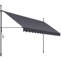 Awning Retractable Canopy Garden Weather Protection Sun Shade Roof Easy Install