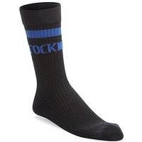 Birkenstock Cotton Crew Stripe Black