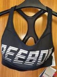 REEBOK Workout Studio N NON WIRED SPORTS BRA BLACK NEW